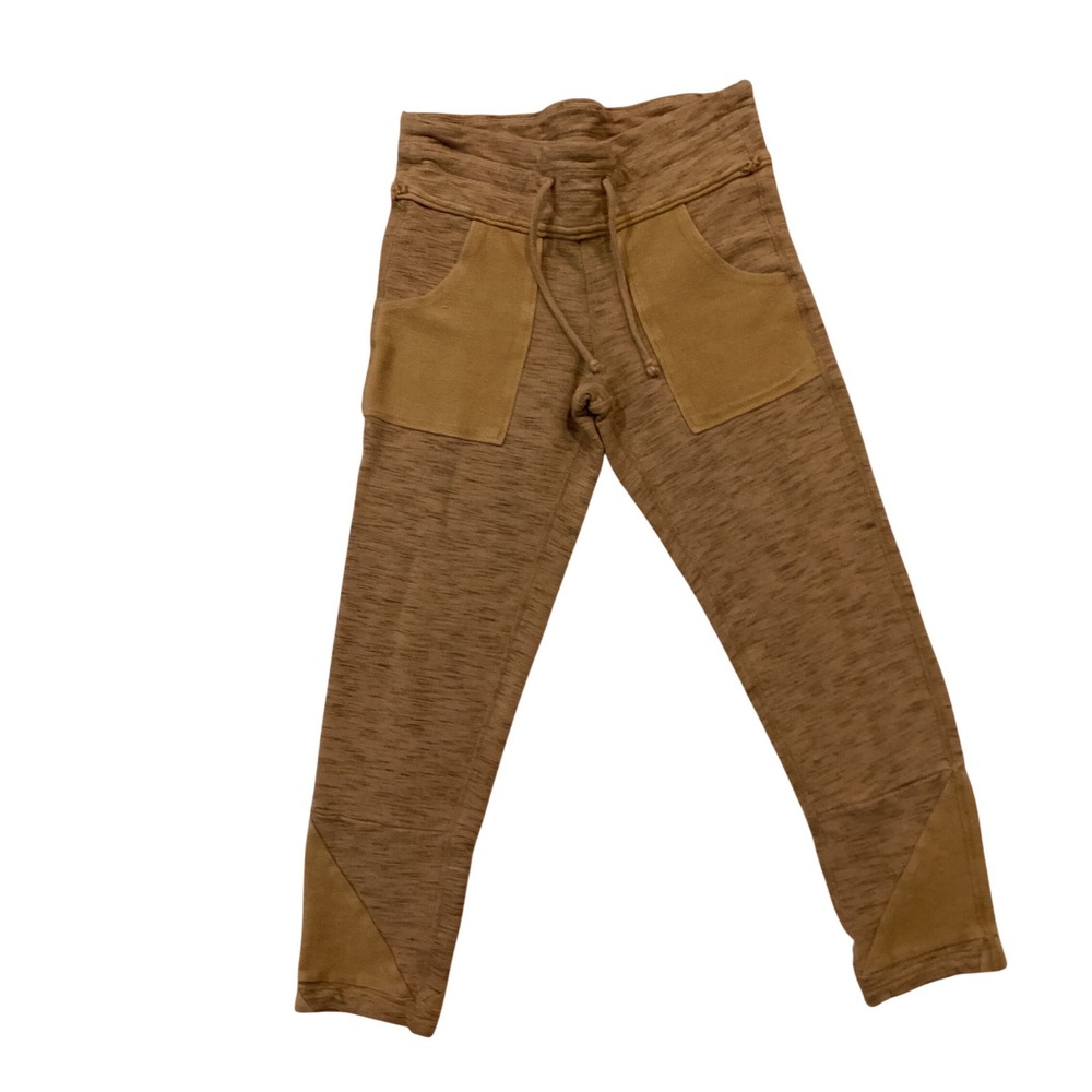 Free People FP Movement Brown Space Dye Joggers Drawstring‎ Sweatpants Small S